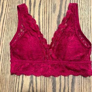 Shekini Red Lace Swim/bra/top